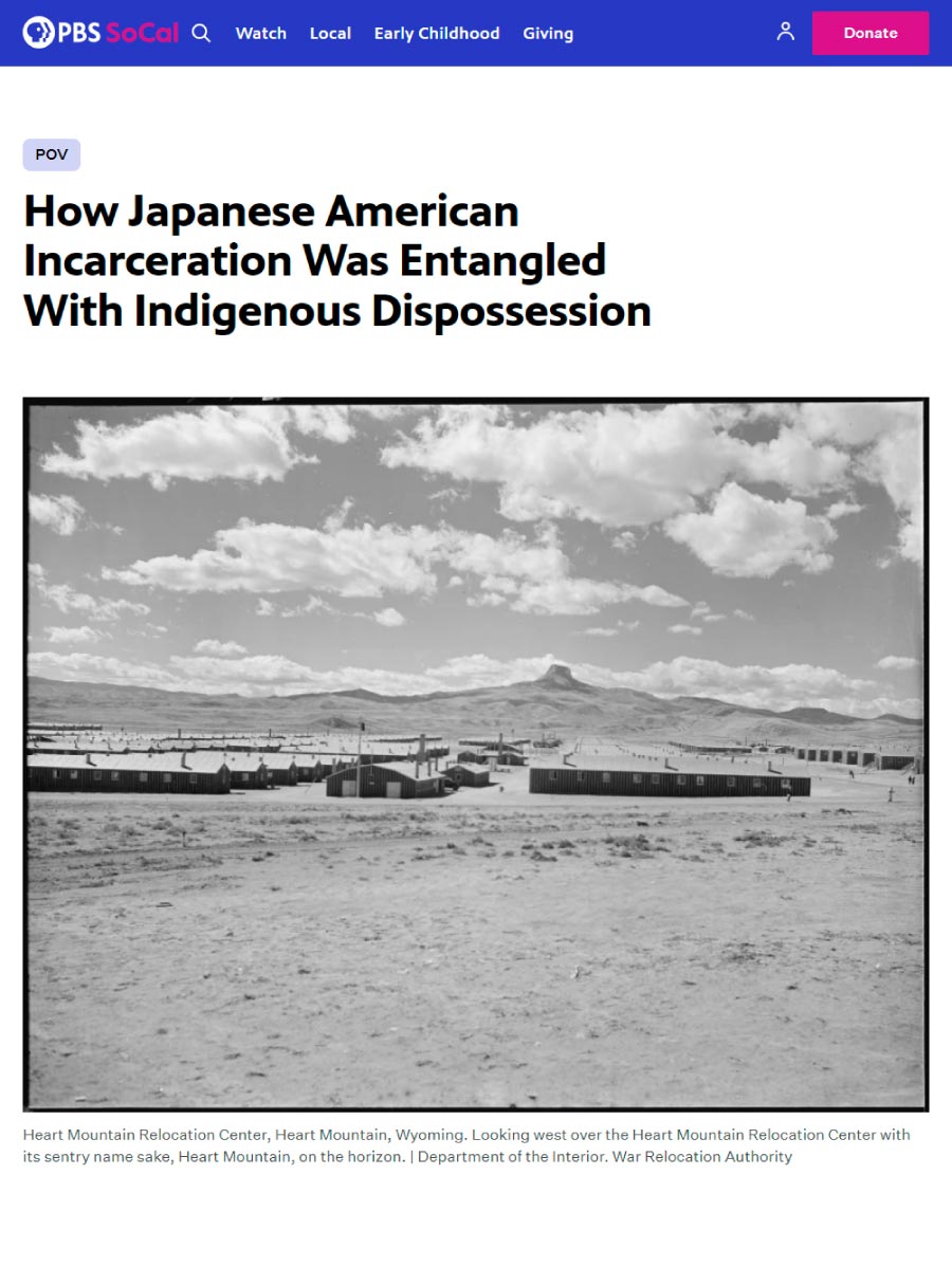 Hana Maruyama article PBSsocal Japanese-American incarceration across the U.S. was entangled with indigenous dispossession